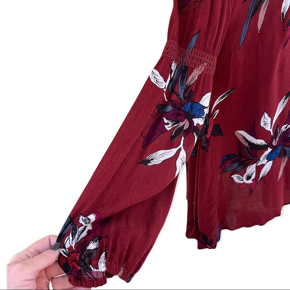 Free People Tree Swing Dress in Scarlet Combo S - Picture 6 of 11